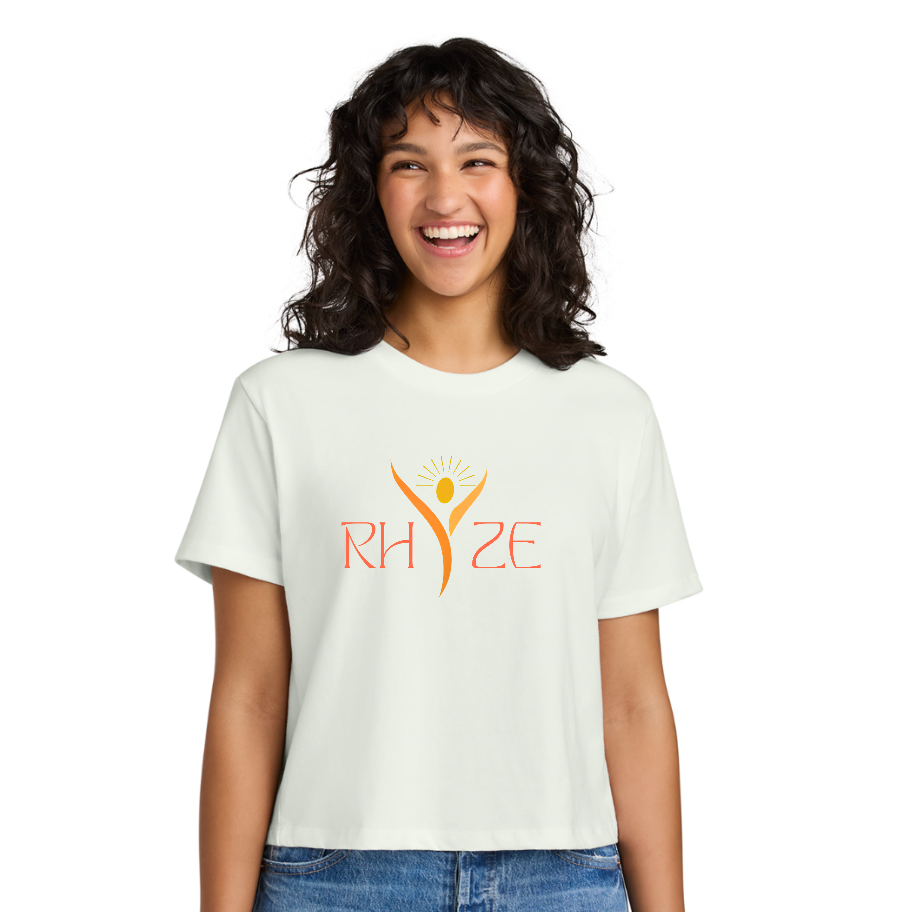 Rhyze Tribe Cropped Tee (Black)