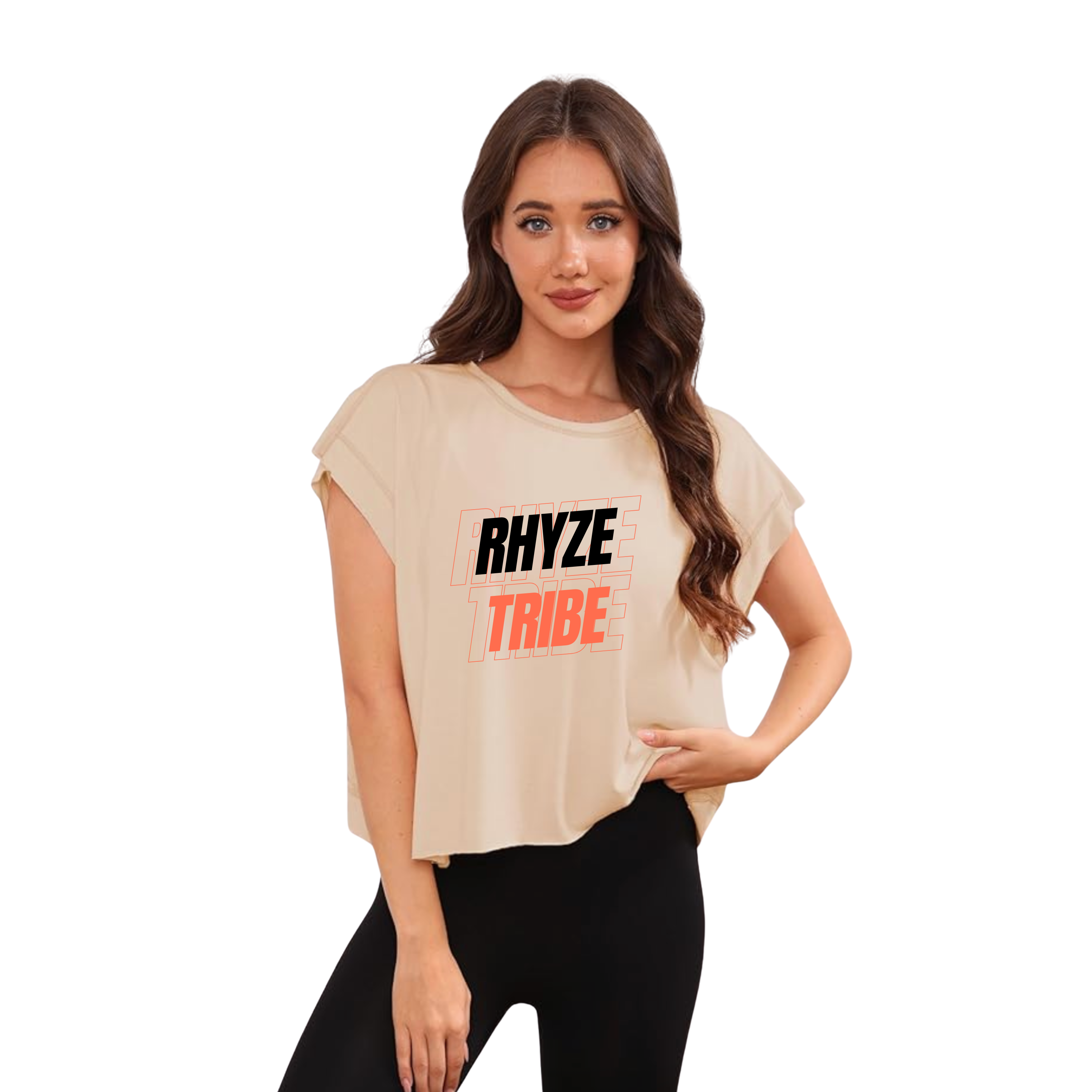Rhyze Tribe Boxy Tee (Sand)